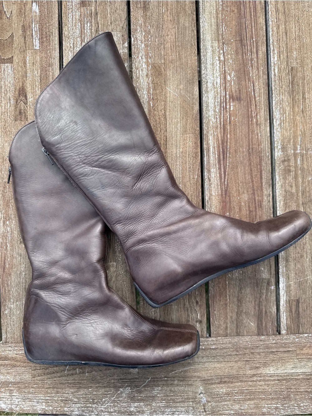 Women's Sesto Meucci Tall Fur Lined Leather Boots - 8